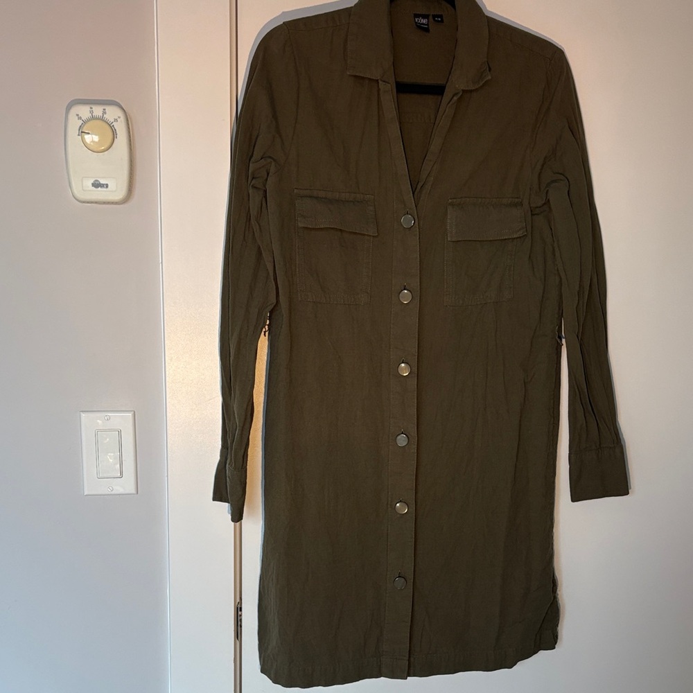 ICONe Par Simons Olive Shirt Dress | US SM